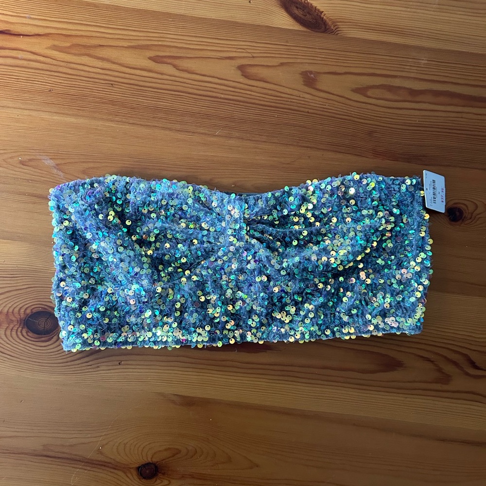 Sequin bandeau top